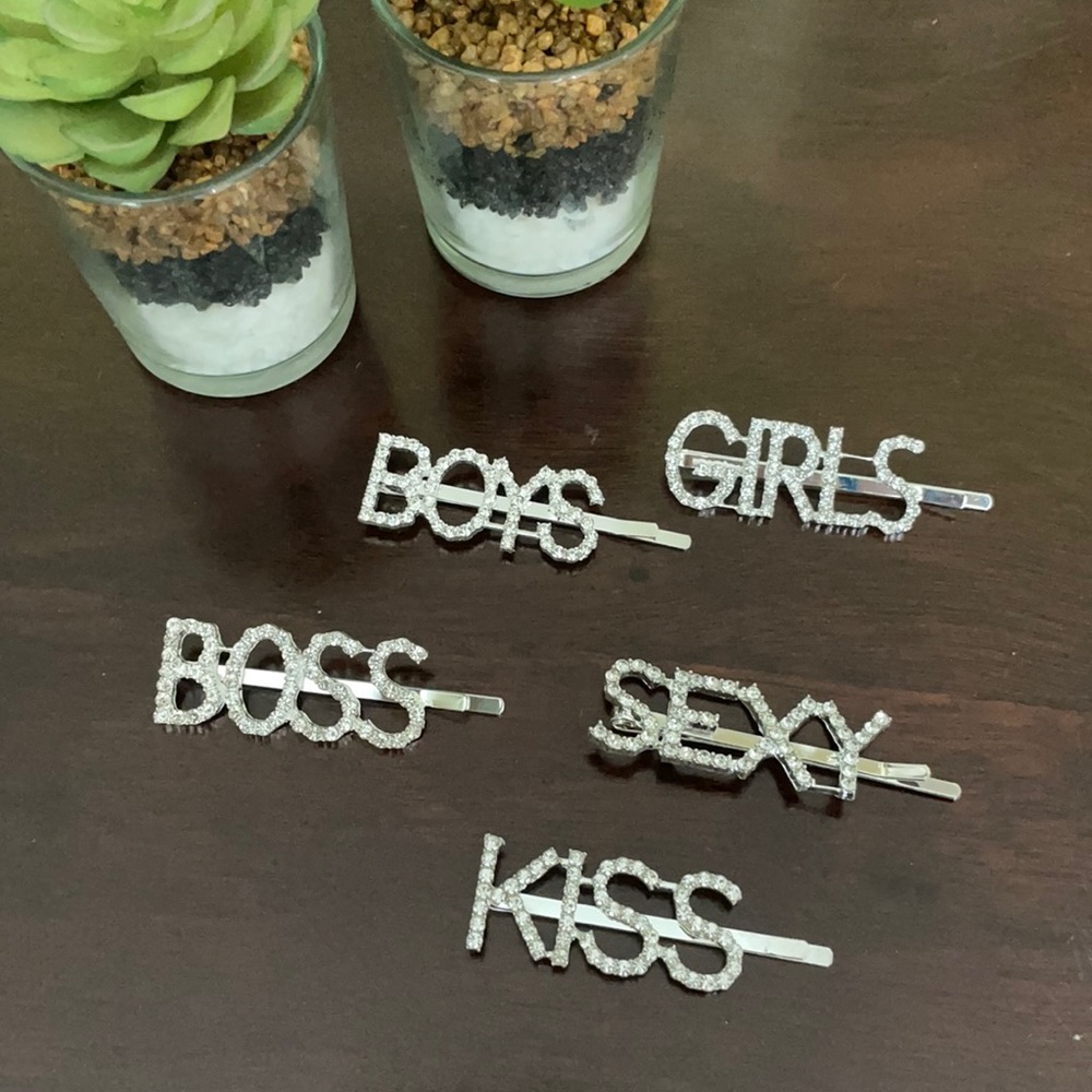 5 pc Rhinestones Hair Pins
